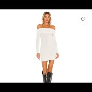 Tallie Off Shoulder Dress in Ivory